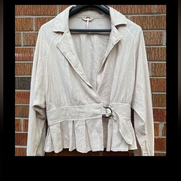 Free people linen jacket NWT - Picture 6 of 16